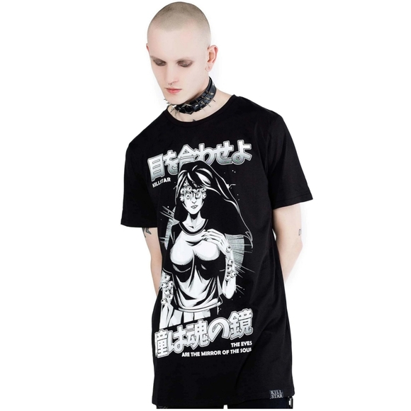 Killstar Eye Contact Tee NWT Unisex L - Picture 2 of 5